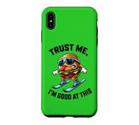Custodia per iPhone XS Max Divertente Sci Burger Cartoon Fidati Im Bravo in Questo