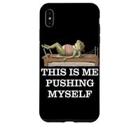 Custodia per iPhone XS Max Divertente Vintage Frog Fare Pilates Reformer Macchina Yoga