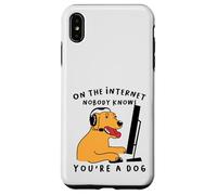 Custodia per iPhone XS Max Dog Gamer Su Internet, nessuno sa che sei un cane