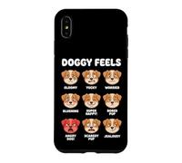 Custodia per iPhone XS Max Doggy Feels Chart Puppy Emozioni Espressioni