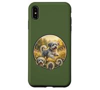 Custodia per iPhone XS Max dolce cane bolonka divertente in natura ai margini della foresta