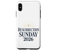 Custodia per iPhone XS Max Domenica della Resurrezione 2026 Croce Cristiana Grafico