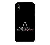 Custodia per iPhone XS Max Donna incinta che tiene un piccolo annuncio segreto
