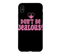 Custodia per iPhone XS Max Don't Be Jealous Retro Pink Citazione Grafica