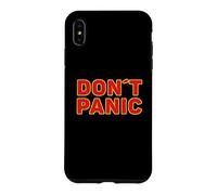 Custodia per iPhone XS Max Don't Panic Vintage, sarcastico per evitare il panico