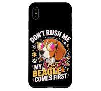 Custodia per iPhone XS Max Don't Rush Me My Beagle Comes First Dog Lover