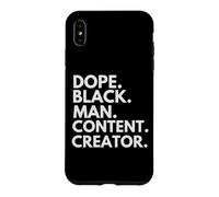 Custodia per iPhone XS Max Dope Black Man Content Creator Orgoglio afroamericano