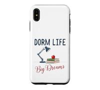 Custodia per iPhone XS Max Dorm Life Big Dreams Desk Lamp College Student Motivation