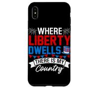 Custodia per iPhone XS Max Dove dimora la libertà c'è il mio paese