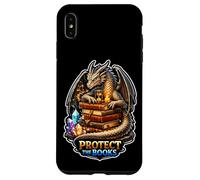 Custodia per iPhone XS Max Dragon Library Guardian mantiene le storie al sicuro