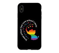 Custodia per iPhone XS Max Dream Without Fear Elephant LGBT Rainbow Gay Pride Month