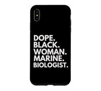 Custodia per iPhone XS Max Droga Donna Nera Biologo Marino Afroamericano Graduat3