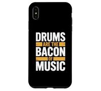 Custodia per iPhone XS Max DRUMS ARE THE BACON OF MUSIC