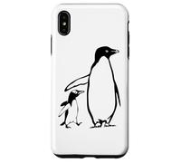 Custodia per iPhone XS Max Due pinguini padre e il bambino pinguino