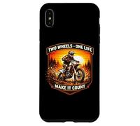 Custodia per iPhone XS Max Due ruote One Life Make It Count Dirt Bike Rider Moto