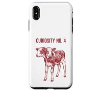 Custodia per iPhone XS Max Due teste vitello xilografia illustrazione tassidermia stranezza