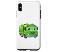 Custodia per iPhone XS Max Dumpy The Garbage Truck Sorridente Personaggio Design per Bambini