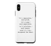 Custodia per iPhone XS Max È INCOLO DITTO MOTIVO DARE UNA PROVA SUSTRATO IL CUORE