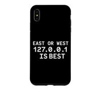 Custodia per iPhone XS Max East Or West 127.0.0.1 è il miglior programmatore nerd divertente codificatore