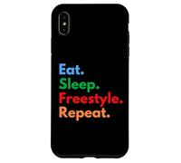 Custodia per iPhone XS Max Eat Sleep Freestyle Repeat per ballerini e amanti del freestyle