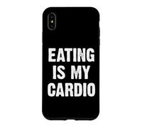 Custodia per iPhone XS Max Eating Is My Cardio