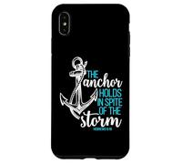 Custodia per iPhone XS Max Ebrei 6:19 - L'ancora tiene nonostante la tempesta