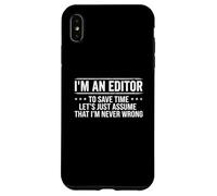 Custodia per iPhone XS Max Editor Never Wrong Editors Review Editing Writing Gift
