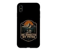 Custodia per iPhone XS Max Egli dirige I miei sentieri Proverbi 3 6 Montagna