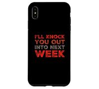 Custodia per iPhone XS Max Ehi, Boxer sei tu? Ti metterò fuori combattimento la prossima settimana