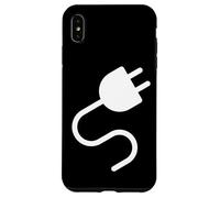 Custodia per iPhone XS Max Electrical Outlet Plug and Socket Couples Halloween Costume