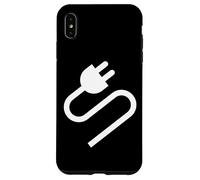 Custodia per iPhone XS Max Electrical Outlet Plug and Socket Couples Halloween Costume