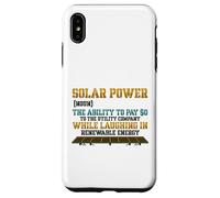 Custodia per iPhone XS Max Energia solare Sostantivo Pannello solare Proprietario Elettrico Bill