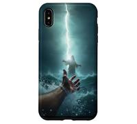 Custodia per iPhone XS Max Epic Bible Story Christian Graphic - Jesus Saving Peter
