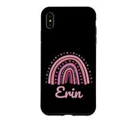 Custodia per iPhone XS Max Erin Nome Personalizzato Divertente Donne Rosa Arcobaleno Erin