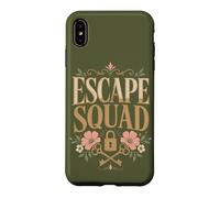 Custodia per iPhone XS Max Escape Squad Escape Room Puzzle Lover Porta chiusa