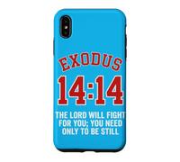 Custodia per iPhone XS Max Esodo 14:14 | Il Signore combatterà per te | Fede Biblica
