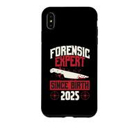 Custodia per iPhone XS Max Esperto forense dalla nascita 2025 Compleanno a tema True Crime