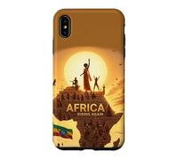 Custodia per iPhone XS Max Ethiopian Flag Rasta Africa Rising again from Ethiopia