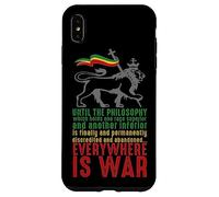 Custodia per iPhone XS Max EVERYWHERE IS WAR Discorso Haile Selassie Leone Giuda Reggae