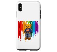 Custodia per iPhone XS Max Exceed The Limit New York Teddy Bear- Colorful NYC Boroughs