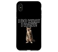 Custodia per iPhone XS Max Faccio quello che voglio, dito medio del gatto