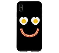 Custodia per iPhone XS Max Face Eggs And Bacon Ham Breakfast Smile