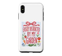 Custodia per iPhone XS Max Facilmente distratto dal mio giardino Giardinaggio Fiori Verdure