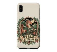 Custodia per iPhone XS Max Fantasy Dragon Reader Amante dei libri che legge all'alba