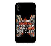 Custodia per iPhone XS Max FATHERHOOD WHERE EVERY TRIP TO THE STORE IS A SIDE QUEST
