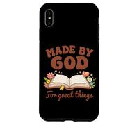 Custodia per iPhone XS Max Fatto da Dio per grandi cose Bibbia floreale Cristianesimo