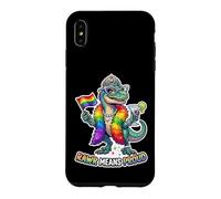 Custodia per iPhone XS Max Favoloso Rainbow Pride-o-Saurus Rex