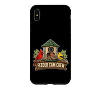 Custodia per iPhone XS Max FEEDER CAM CREW Birdwatching Mangiatoia con Camera