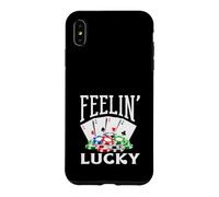 Custodia per iPhone XS Max Feelin Lucky Casino che gioca le carte da poker Vegas Chips