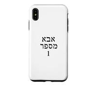 Custodia per iPhone XS Max Festa del papà regalo numero uno papà in ebraico Israele ebraico